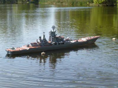 Peter the Great in the anchorage, which spent most of the day