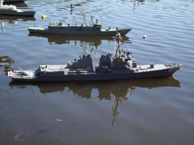 USS Roosevelt, HMAS Darwin and HMS Brilliant.