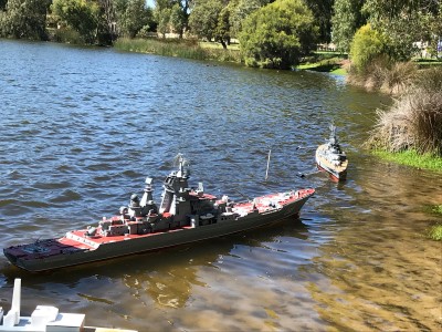 Peter the Great and Bismarck at their moorings