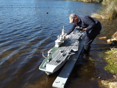 Glen's HMS Hermes with increasing embarked air detachment