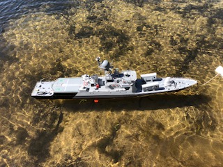 INS Kirpan at anchor