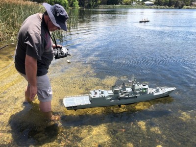 Nigel prepping Warramunga for sailing