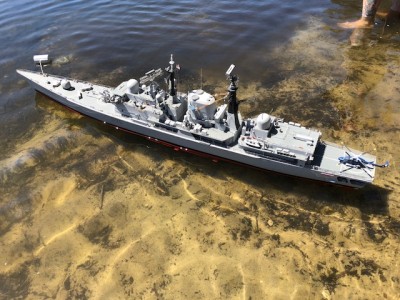 HMS Manchester at her mooring