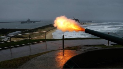 Salute into Newcastle for the last time