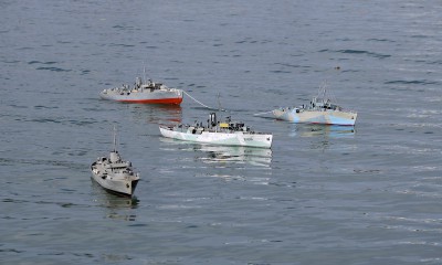 Corvette Flotilla returning from escort duty