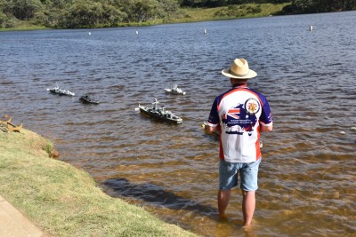 Fleet Base Captain Phil Chapman flying the flag and leading the way