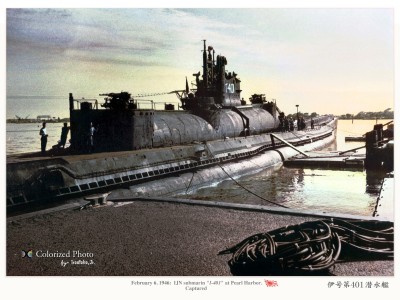 The Sen Toku-class I-401 was once the largest submarine in the world. Capable of carrying three two-seat Aichi M6A1 &quot;Seiran&quot; (Mountain Haze) float torpedo bombers