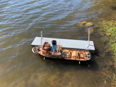 Bob's Tug alongside the wharf