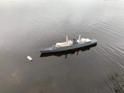 Glen's HMS Brilliant at the buoy