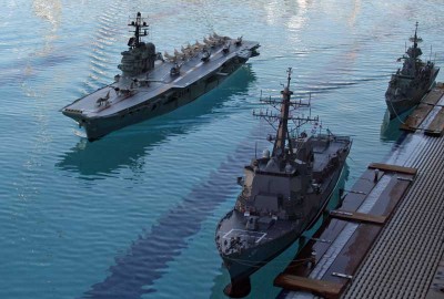 HMAS Melbourne, USS Pinkney and HMAS Anzac