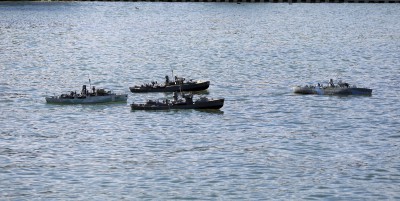 Corvette Flotilla returning from escort duty