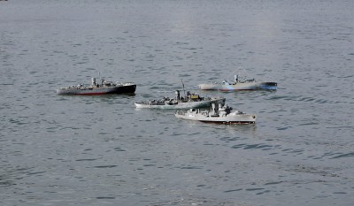 Corvette Flotilla returning from escort duty